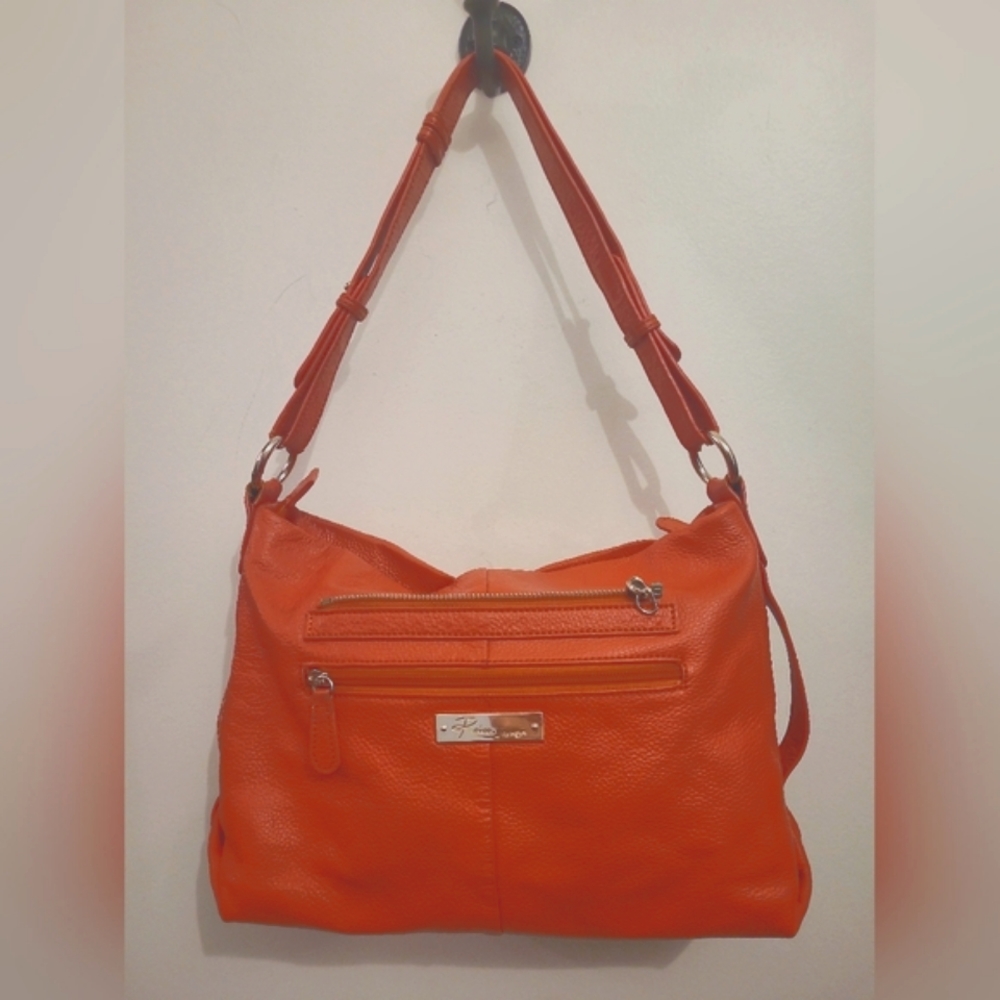Raisa by Heys 3 Piece Leather Purse Set in Pumpkin